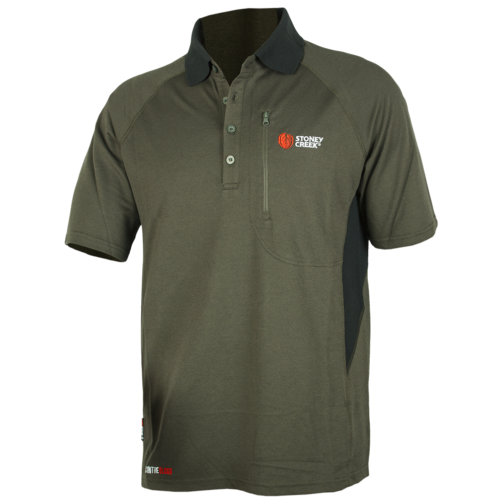 Men's Q-Wick Dry Polo - Bayleaf Black