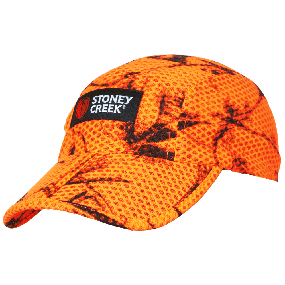 Split Peaked Airmesh Cap - Blaze Orange