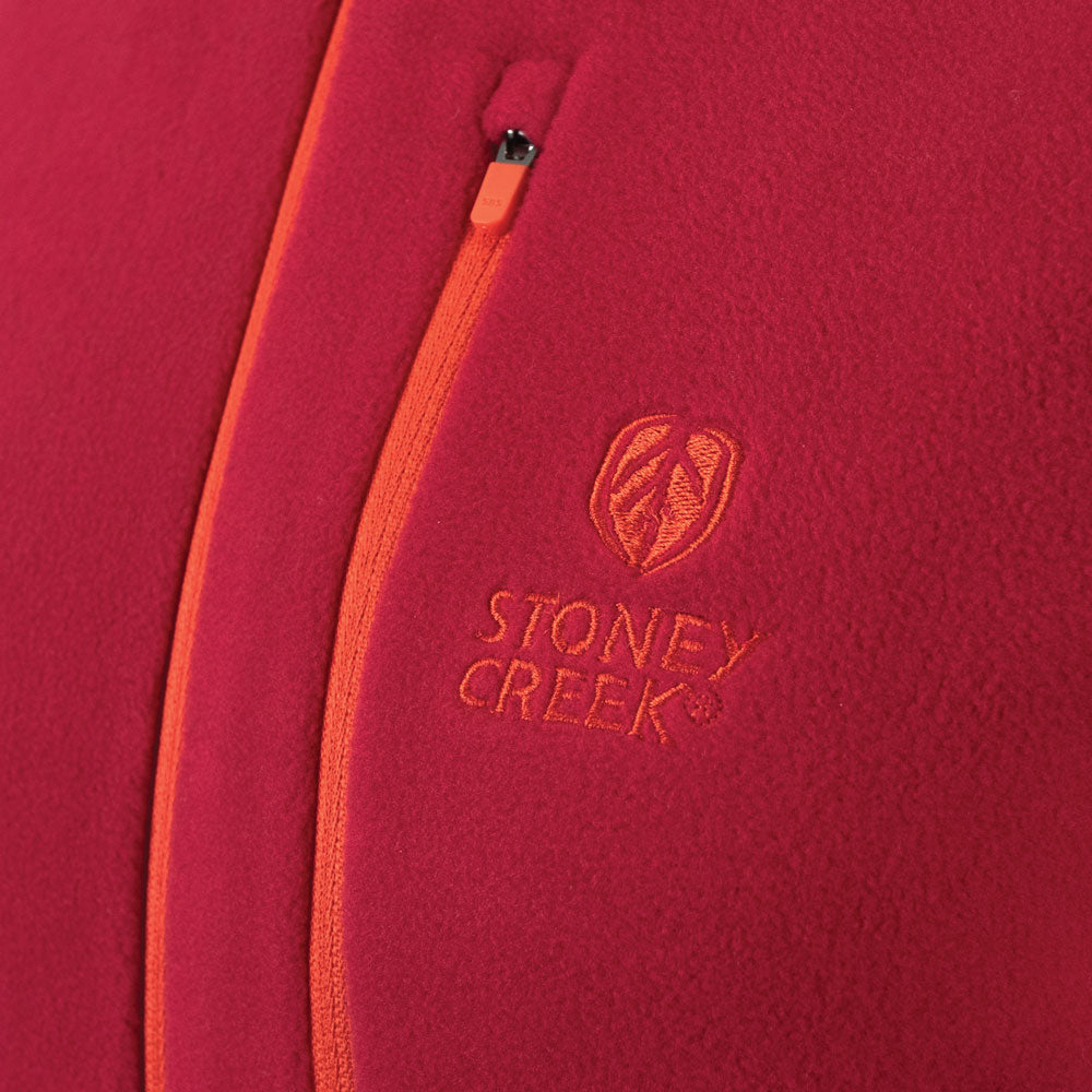 Women's Aurora Fleece Pullover - Crimson