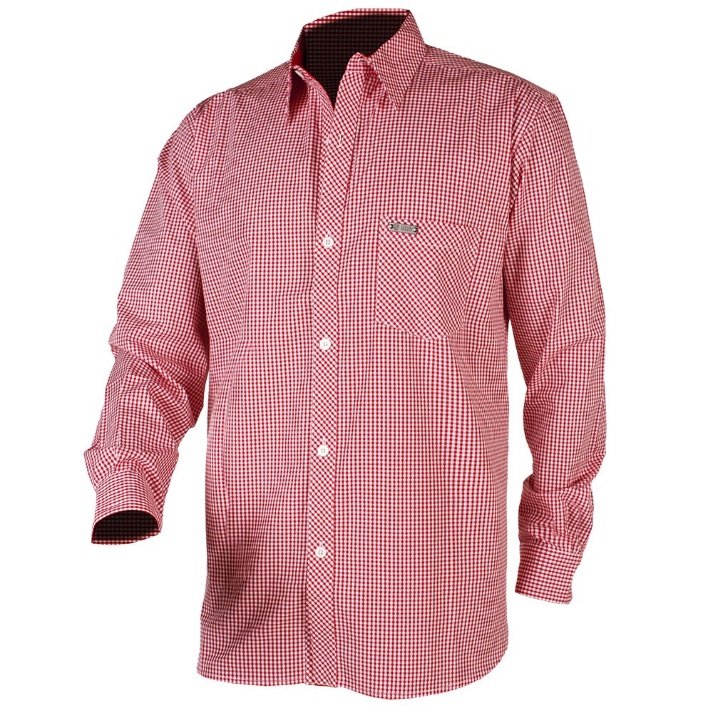 Men's Corporate Shirt Long Sleeve - Red