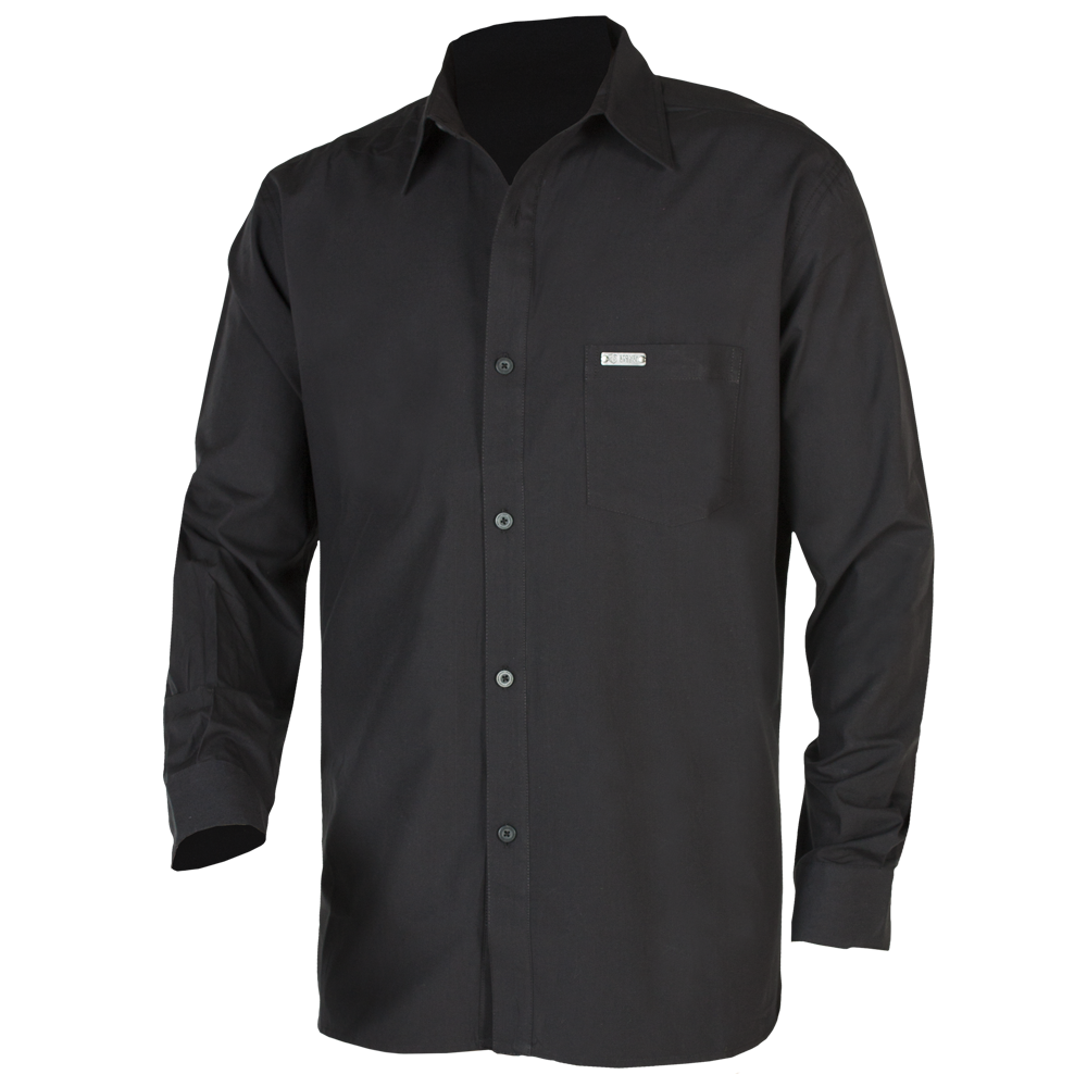 Men's Corporate Shirt Long Sleeve - Black