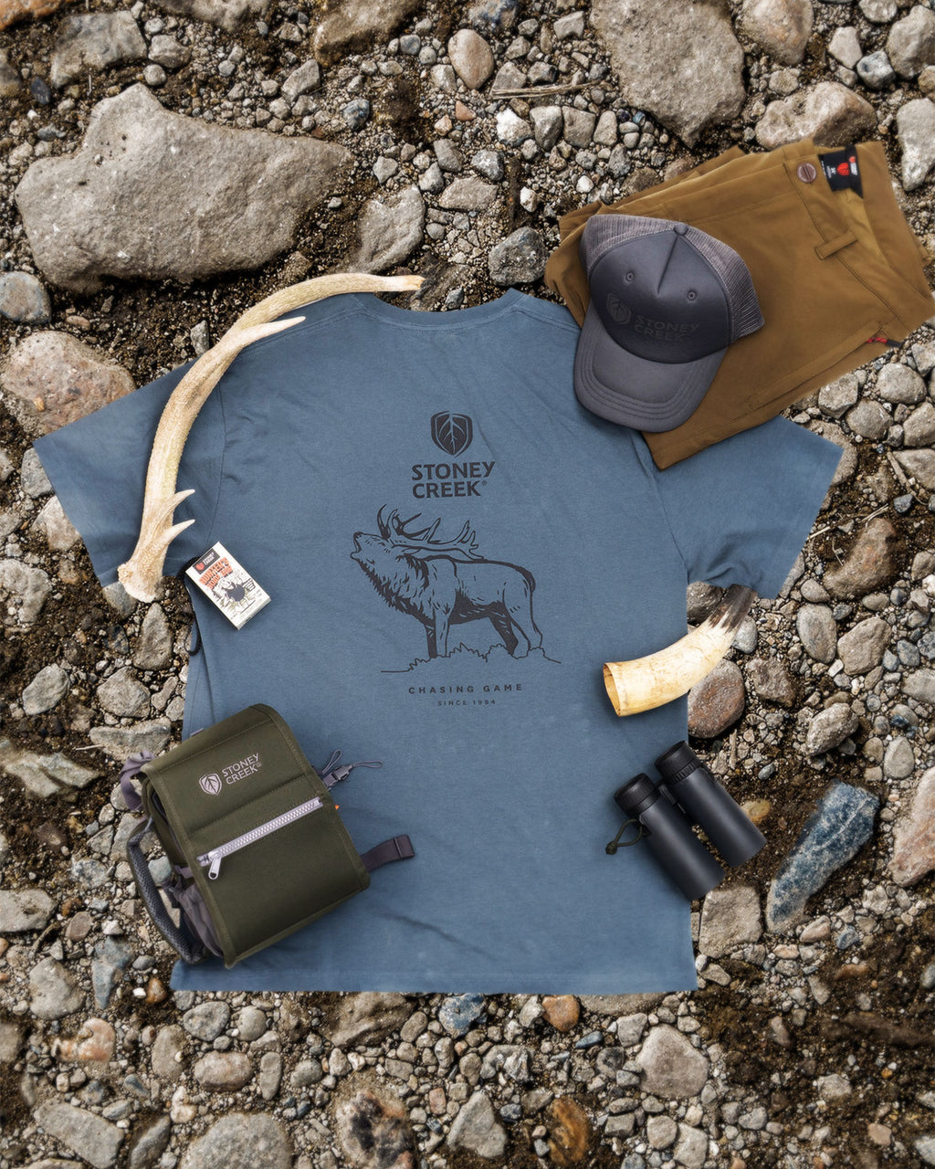 Men's Chasing Game Red Stag Tee