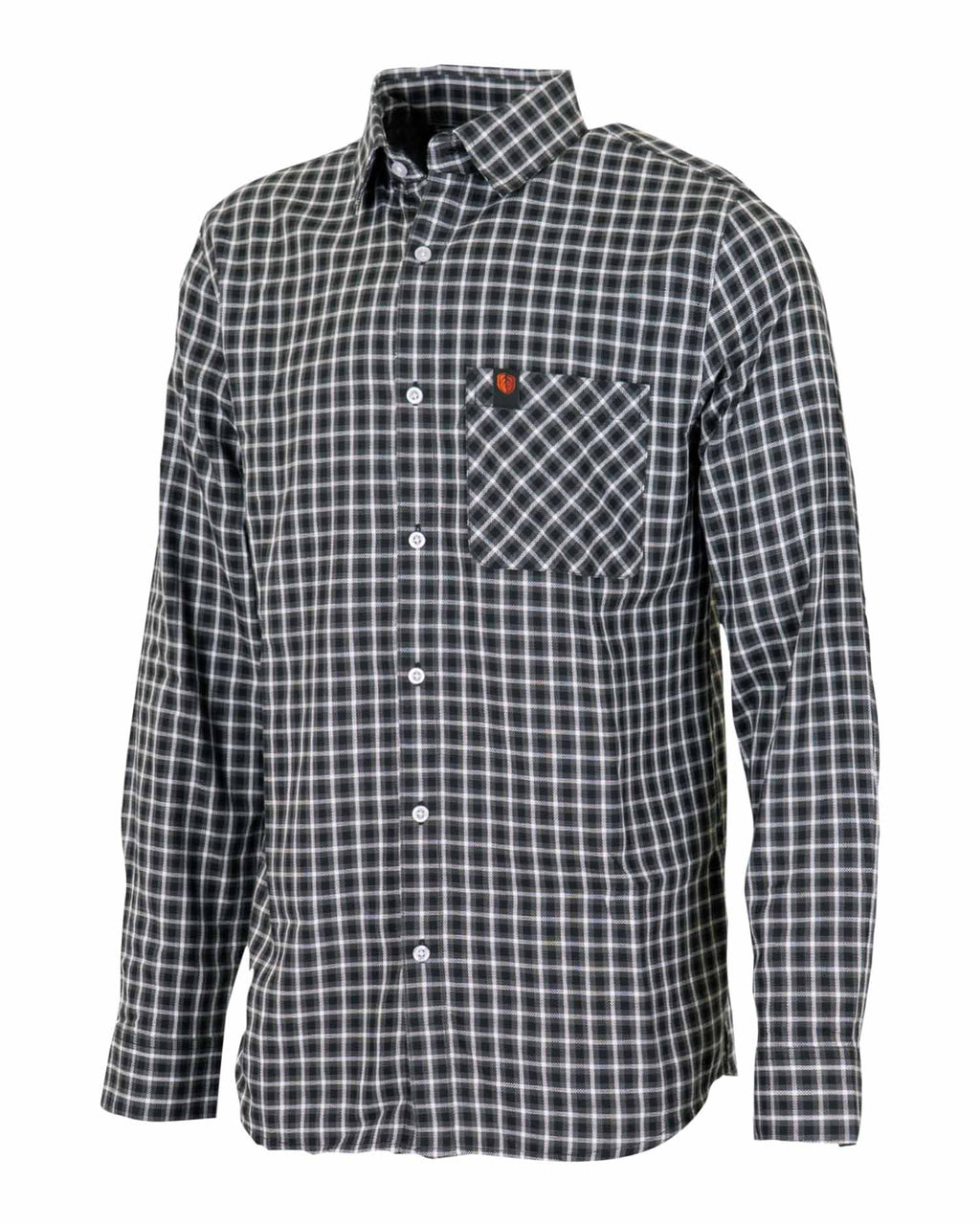 CheckMate Shirt Long Sleeve - Lava Smoke/Deep Well