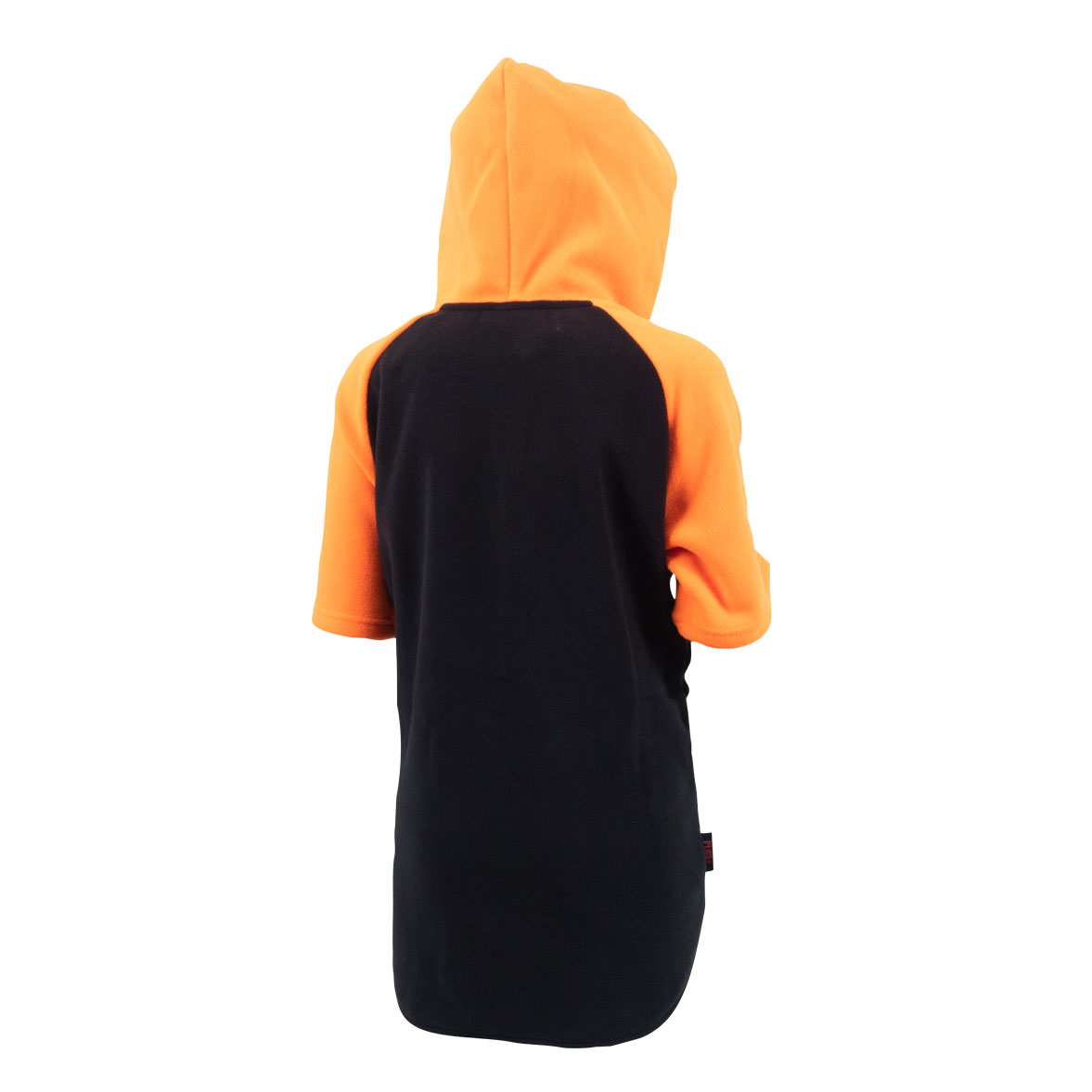 Kid's Hooded Bush Tee - Black/Orange