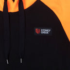 Kid's Hooded Bush Tee - Black/Orange