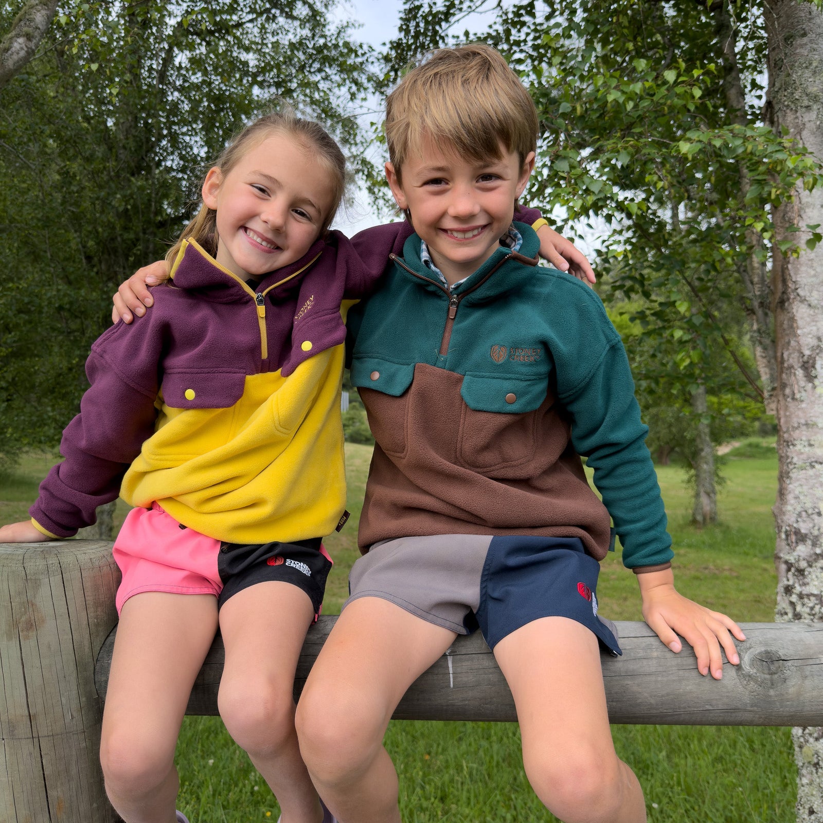 Kid's Performance Plus Pullover - Rainforest/Pinecone