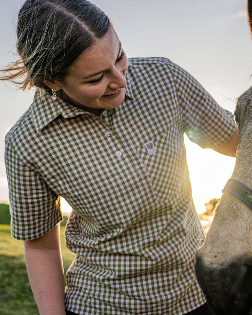 CheckChick Shirt - Paddock Pink