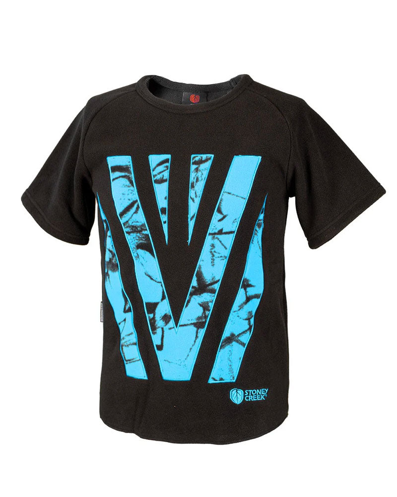 Kid's Loud and Proud Patched Bush Tee - Blaze Blue