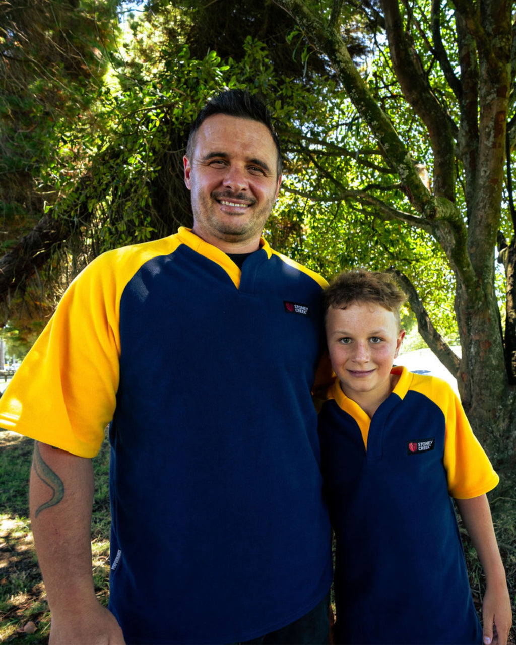Kid's Regional Bush Tee - Navy/Gold