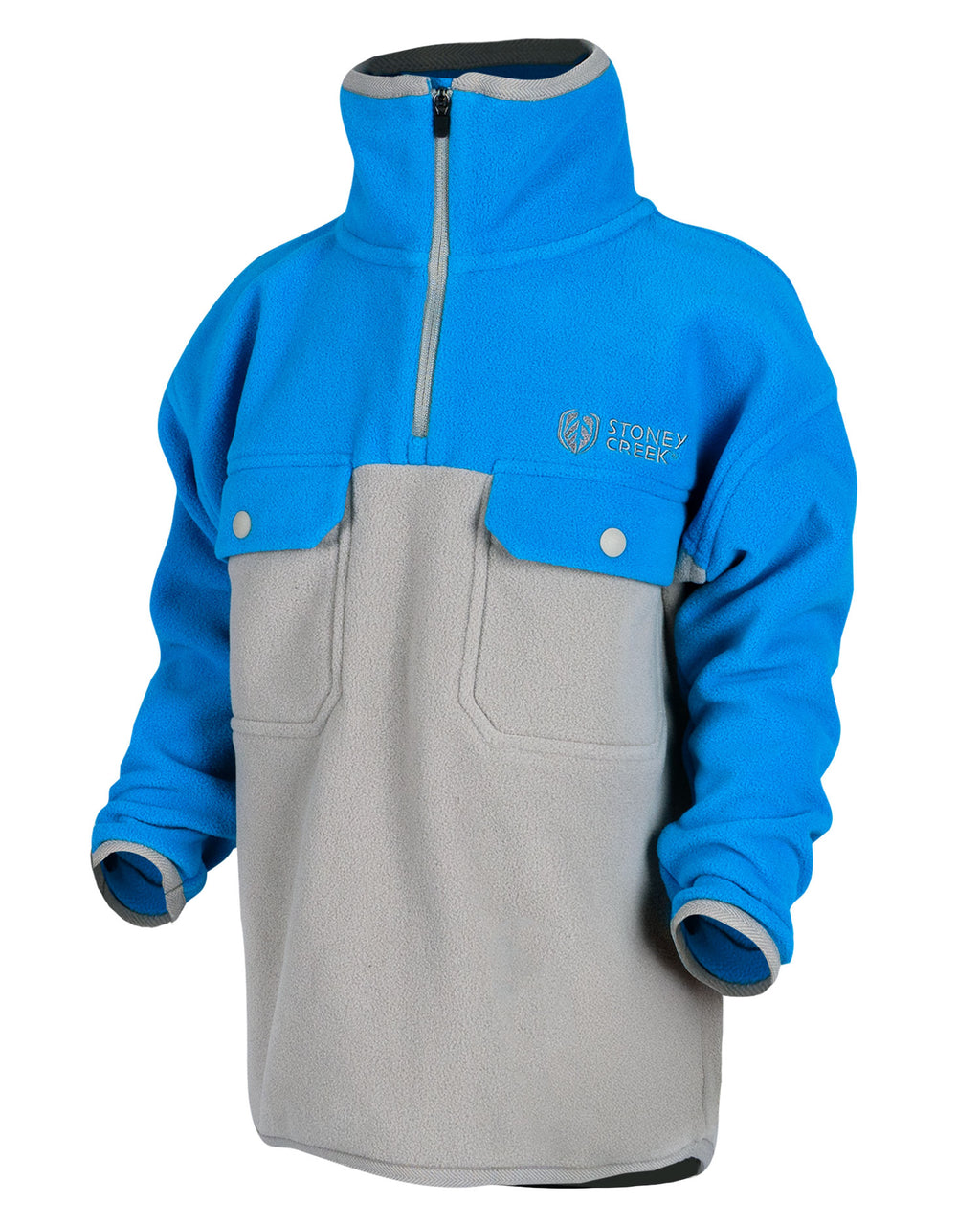 Kid's Performance Plus Pullover - Blue/Flint Grey