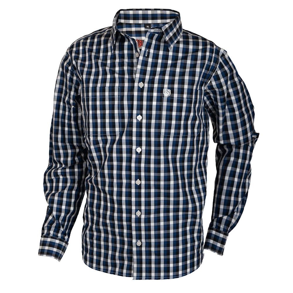 Men's Bonafide Long Sleeve Shirt - Black Navy