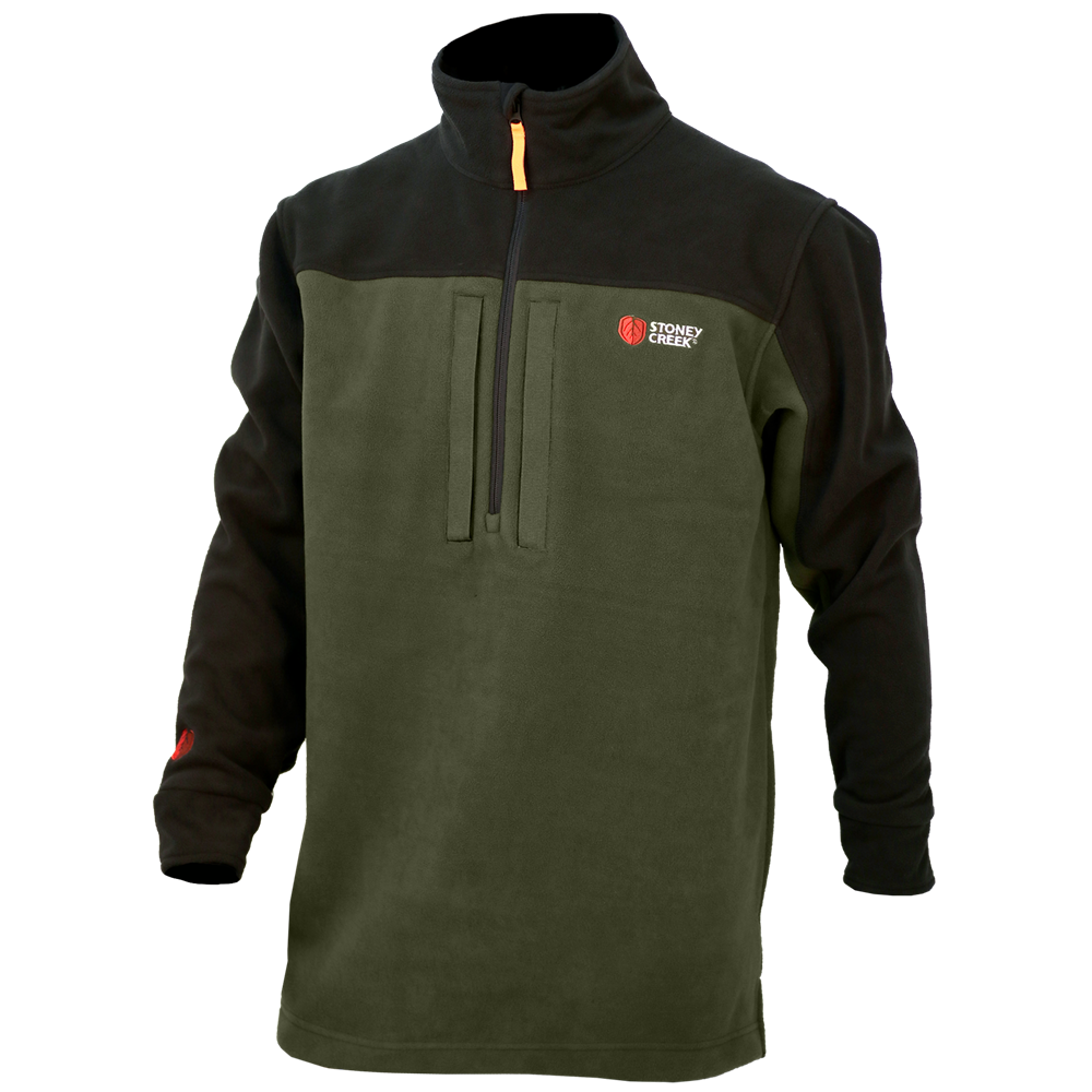 Windproof Twin Zip Top - Bayleaf/Black