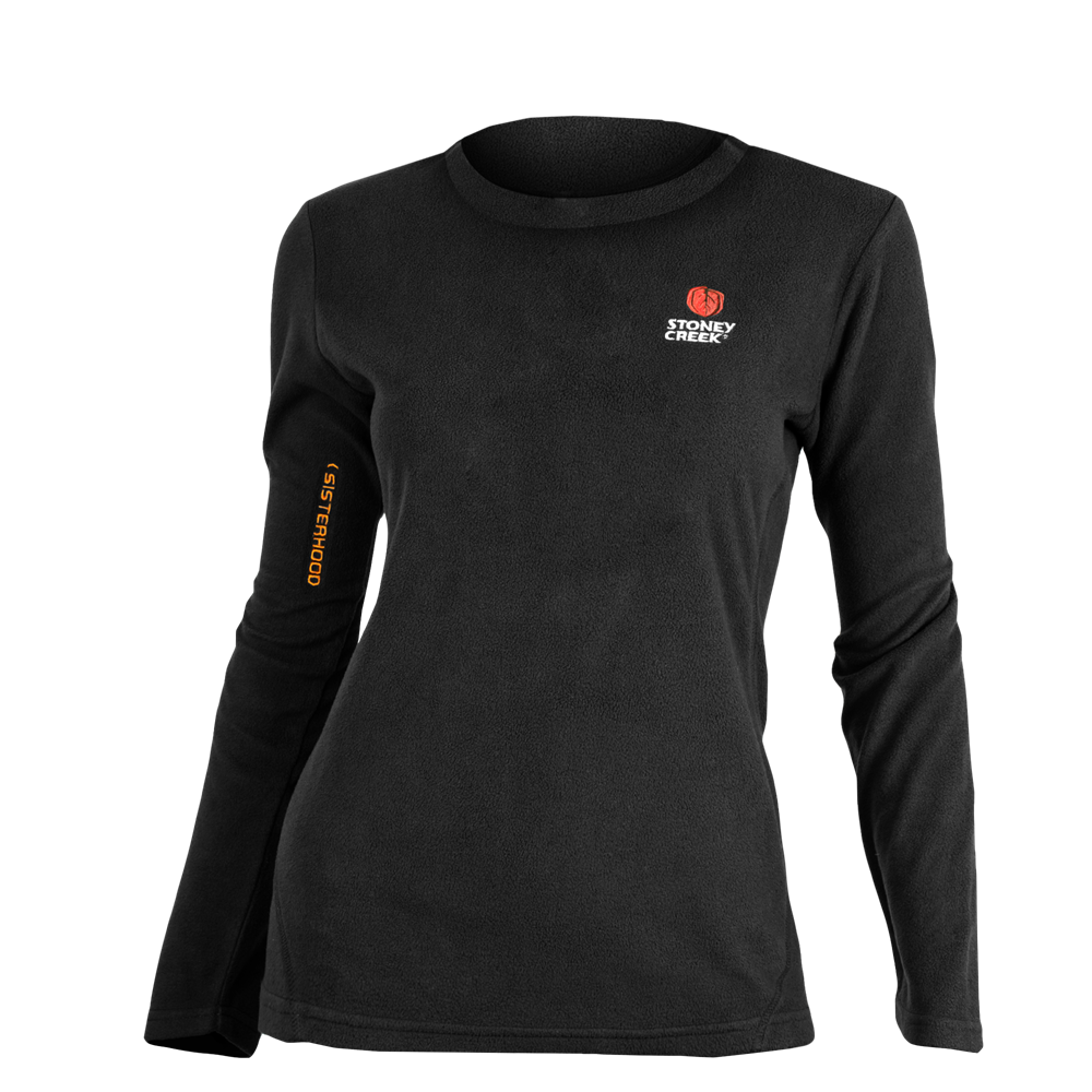 Women's Long Sleeve Bush Tee - Black