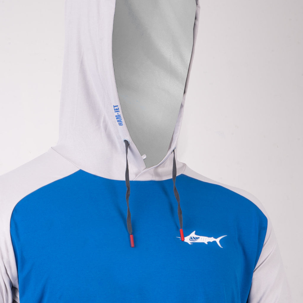 Men's Apex Cooling Hoodie - Striped Marlin