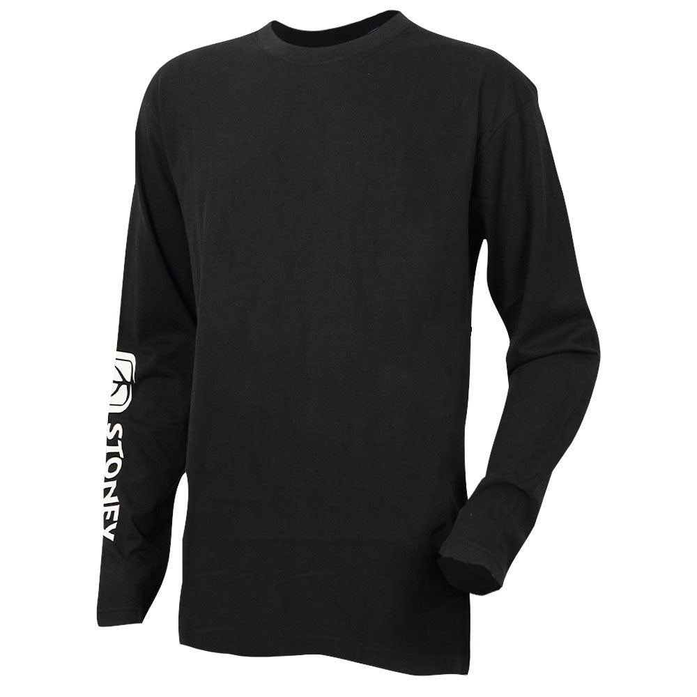 Men's Plain long Sleeve Tee - Black