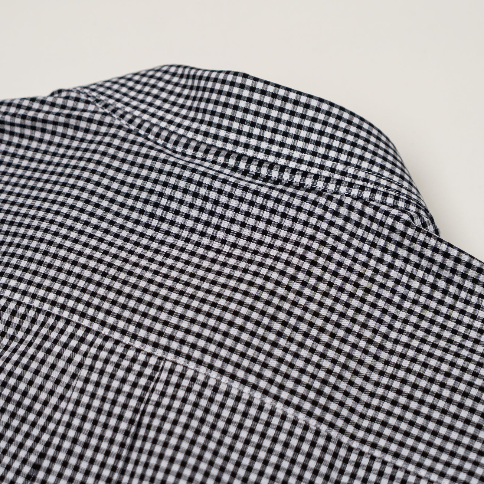 Men's Corporate Shirt Long Sleeve - Black Gingham