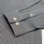 Men's Corporate Shirt Long Sleeve - Black Gingham
