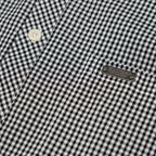 Men's Corporate Shirt Long Sleeve - Black Gingham