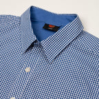 Men's Corporate Shirt Long Sleeve - Blue Gingham