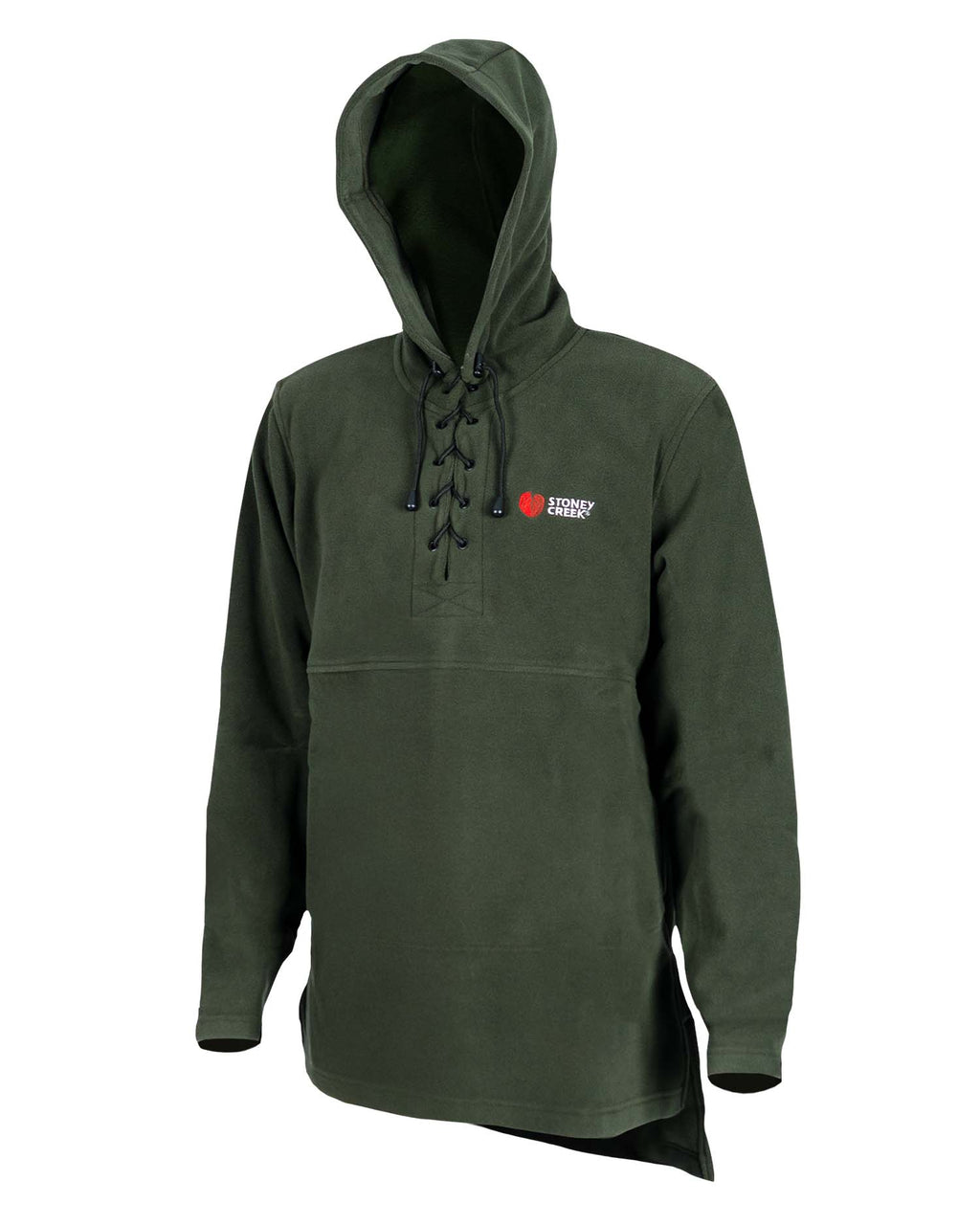 Men's Fleece Lace Up Hoodie - Bayleaf