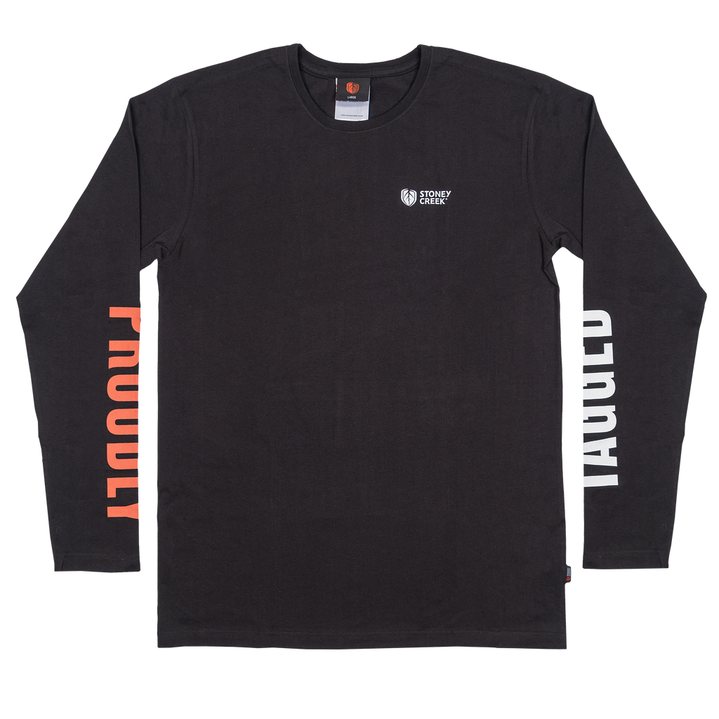 Men's Proudly Tagged Long Sleeve Tee