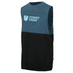 Men's Split Tank - Teal/Black