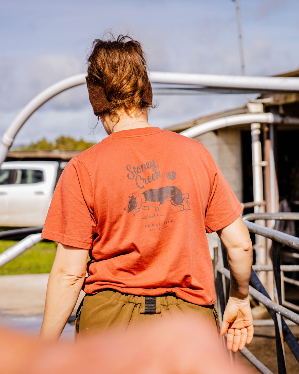 Women's Rural Life Border Collie Tee