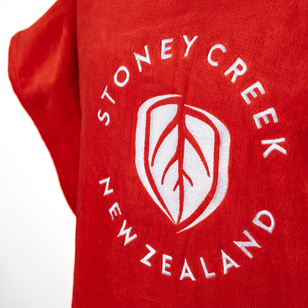 Towel Hoodie - Fiery Red