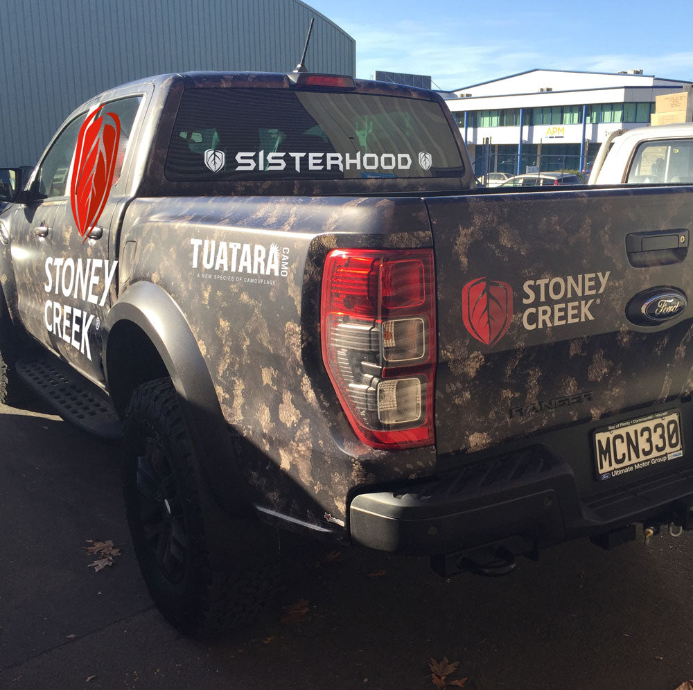 Sisterhood Vinyl Decal - White