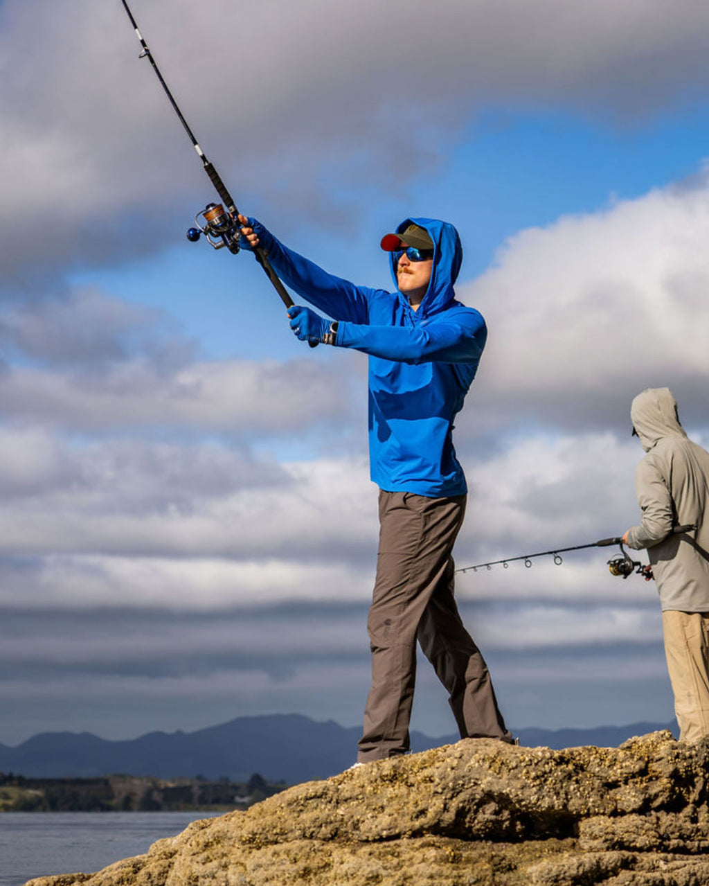 Men's Sunshield Hoodie - Strong Blue