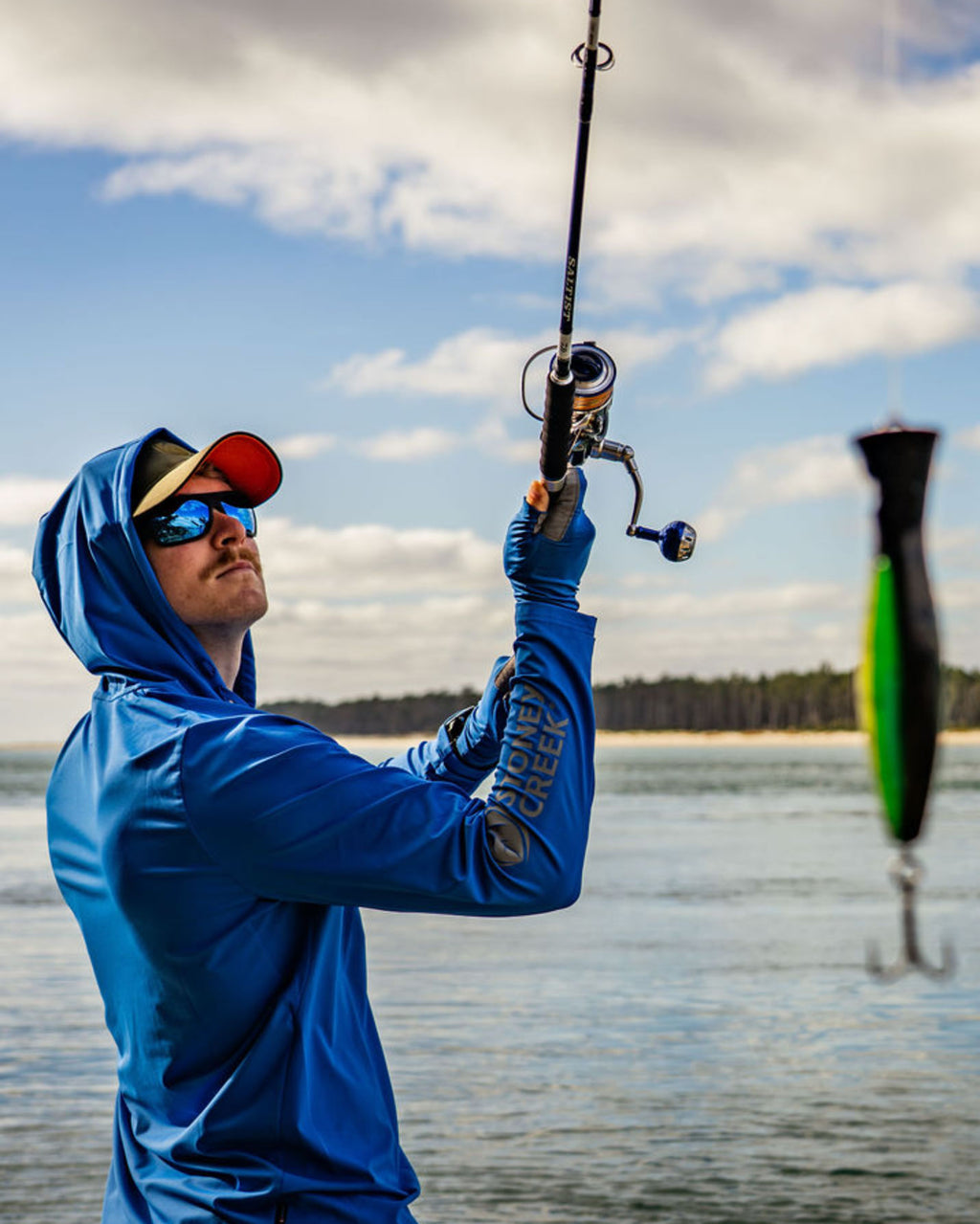 Men's Sunshield Hoodie - Strong Blue