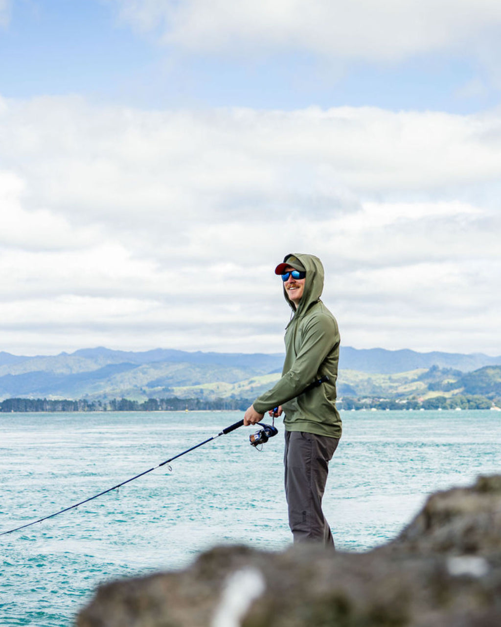 Men's Sunshield Hoodie - Lichen Green
