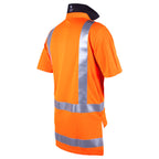 Hi Vis Silverdry Short Sleeve Polo - Orange