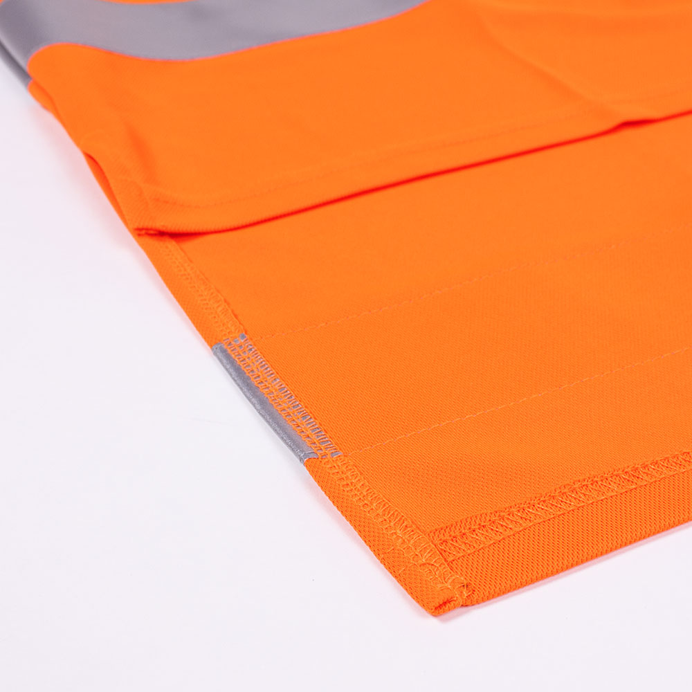 Hi Vis Silverdry Short Sleeve Polo - Orange