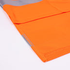 Hi Vis Silverdry Long Sleeve Polo - Orange