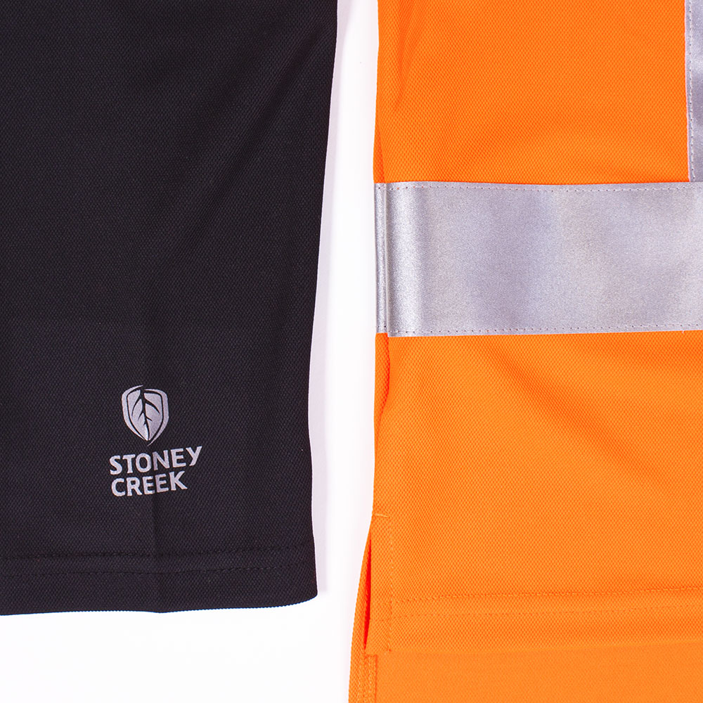 Hi Vis Silverdry Long Sleeve Polo - Orange