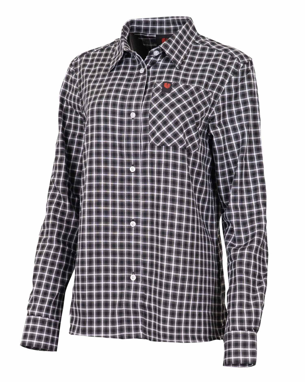 CheckChick Long Sleeve Shirt - Lava Smoke/Deep Well