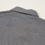 Women's Corporate Shirt Long Sleeve - Black Gingham