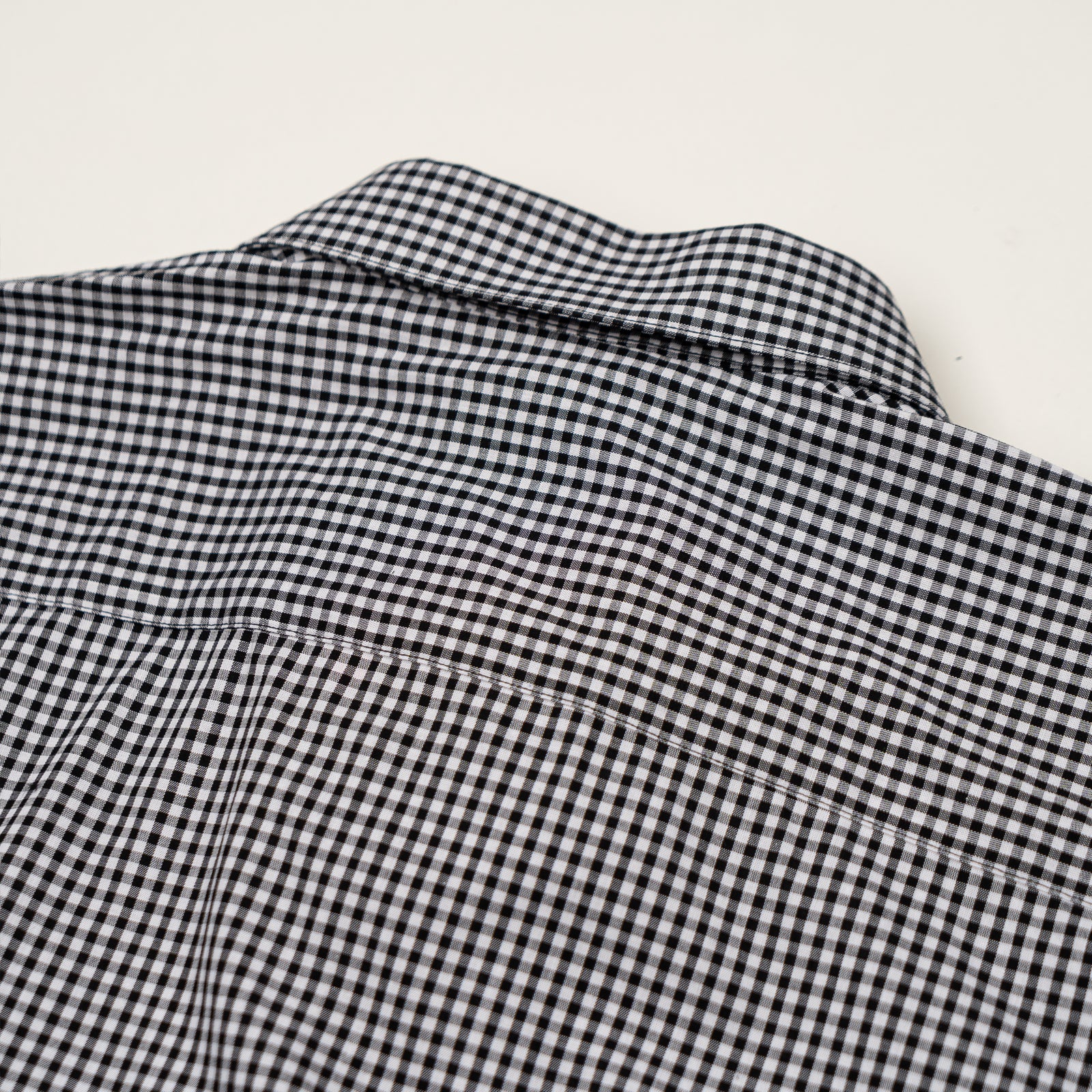 Women's Corporate Shirt Long Sleeve - Black Gingham