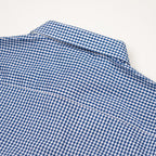 Women's Corporate Shirt Long Sleeve - Blue Gingham