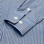 Women's Corporate Shirt Long Sleeve - Blue Gingham