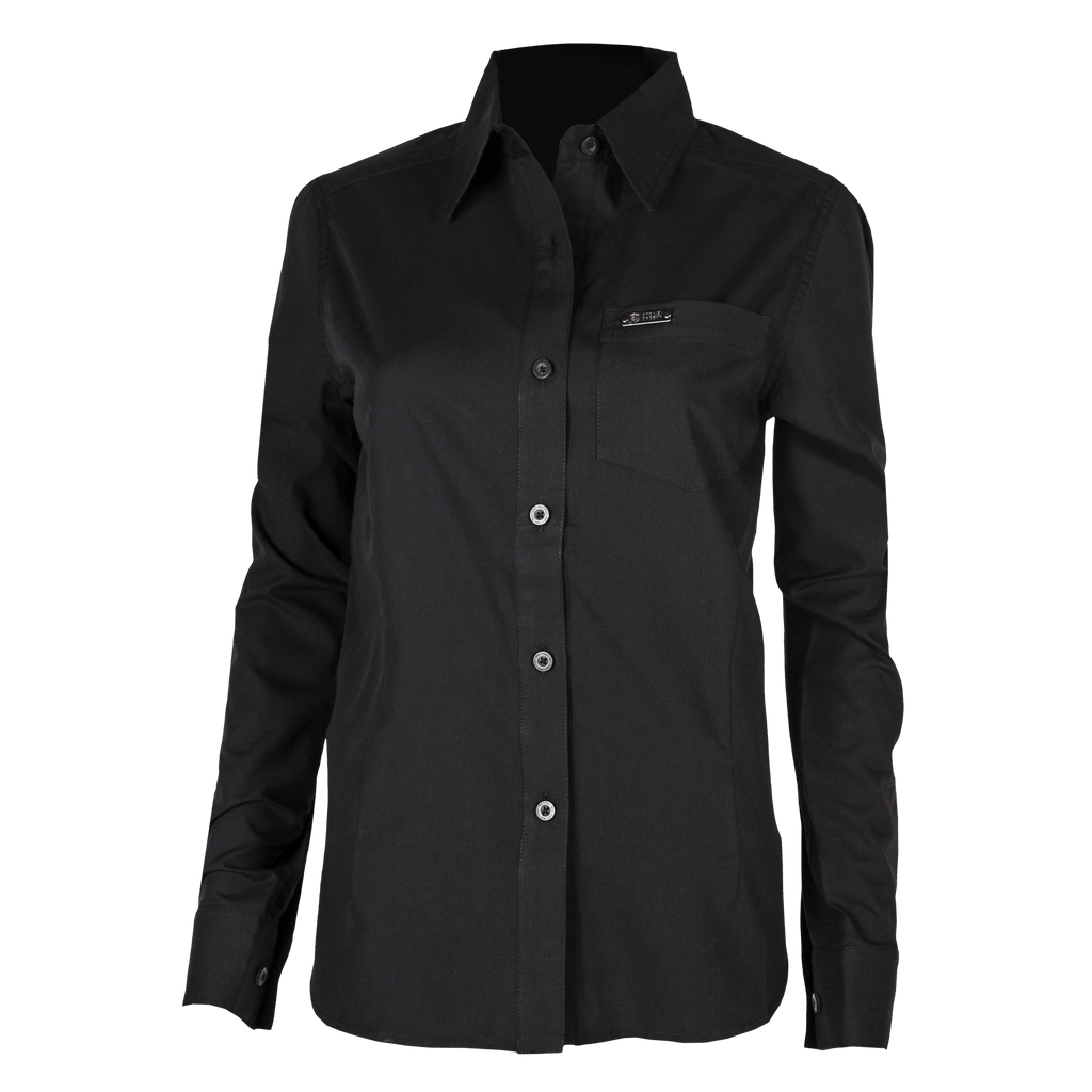 Women's Corporate Shirt Long Sleeve - Black