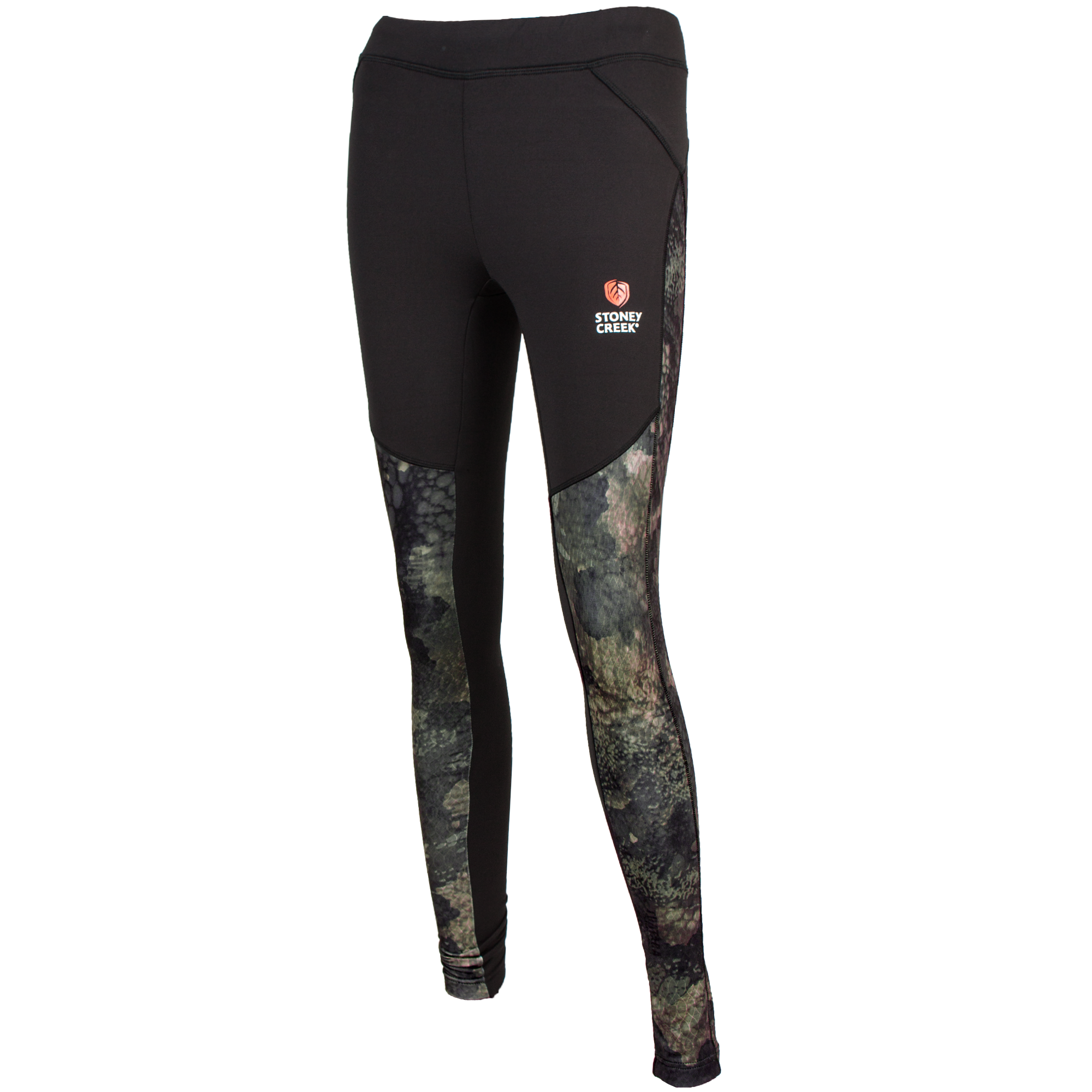 Women's SC Active Tights - Black and Bayleaf/TCF