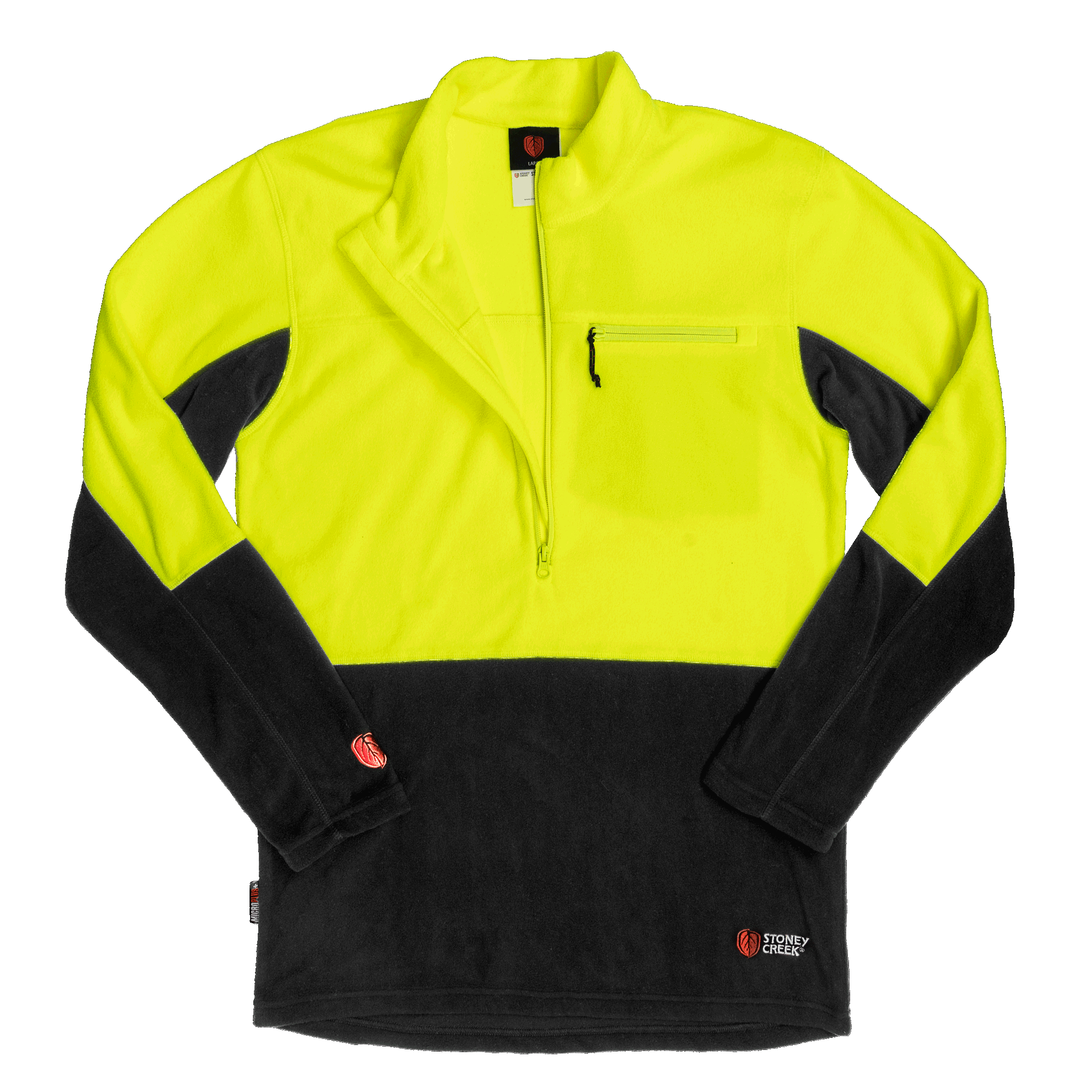 Microplus Long Sleeve Top - Yellow/Black