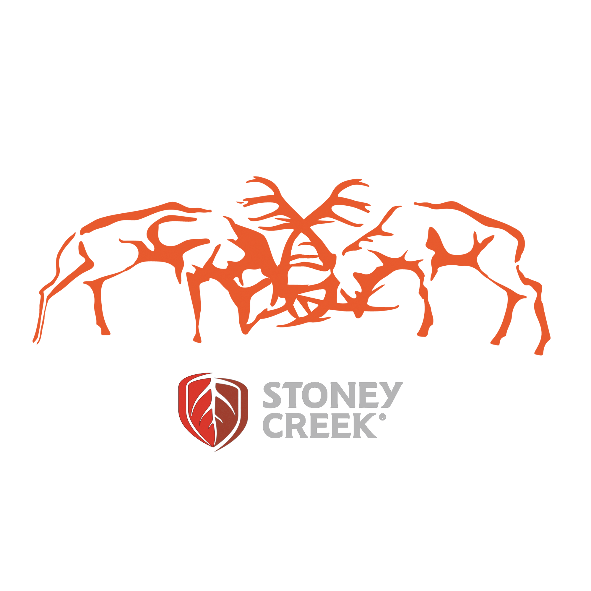Stags Fighting Vinyl Decal - 150mm