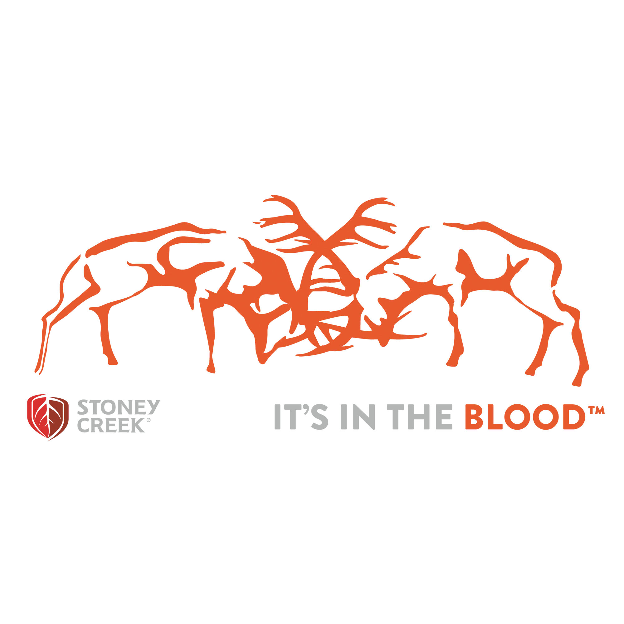 Stags Fighting Vinyl Decal - 500mm