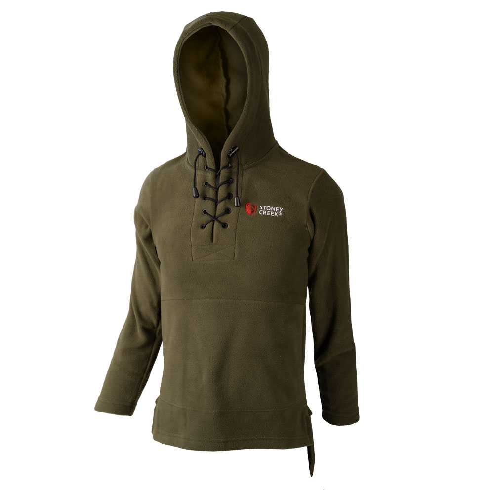 Hoodie with lace up front store