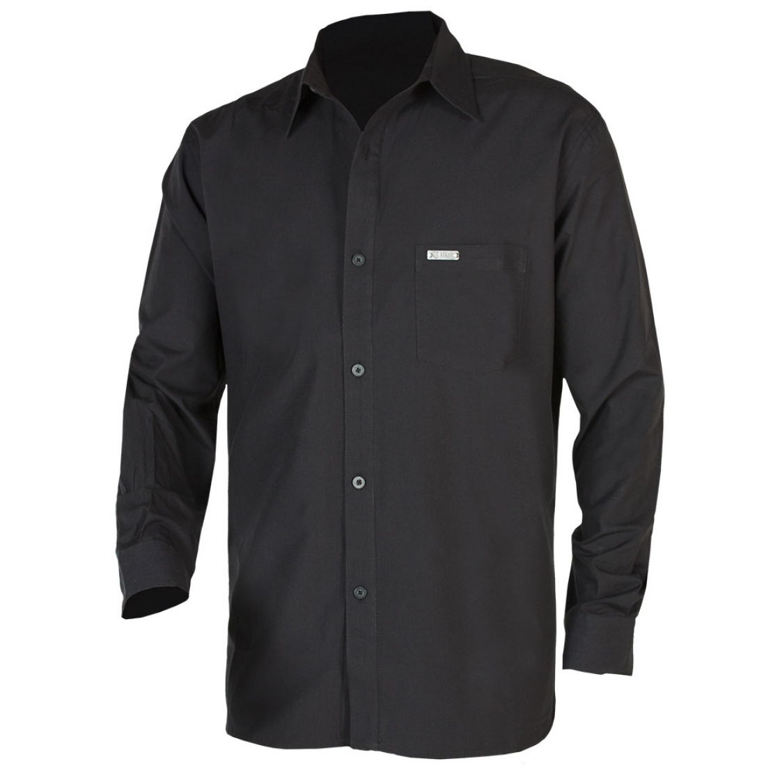 Black button up shirt mens shop