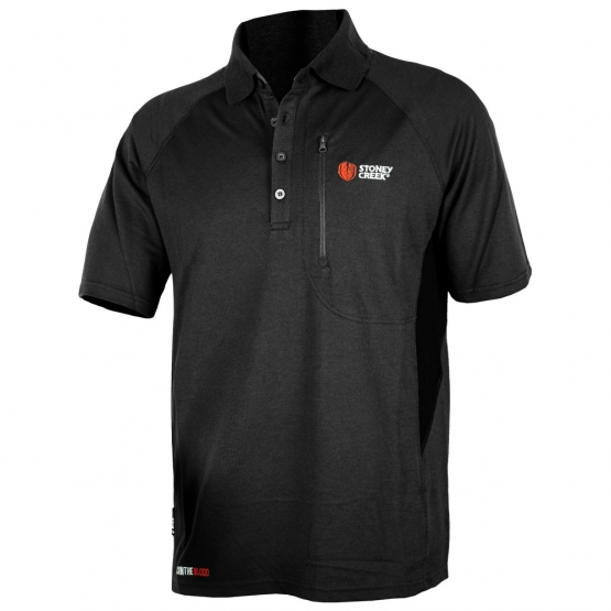 Q-Wick Dry Polo Shirt - Black