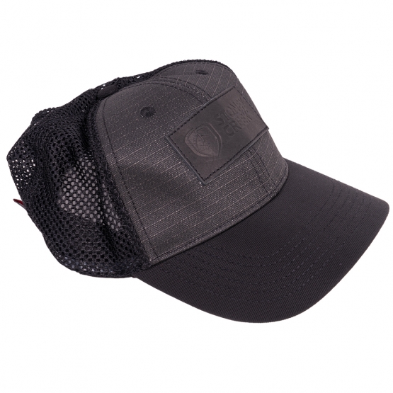 Black Shield Canvas Cap